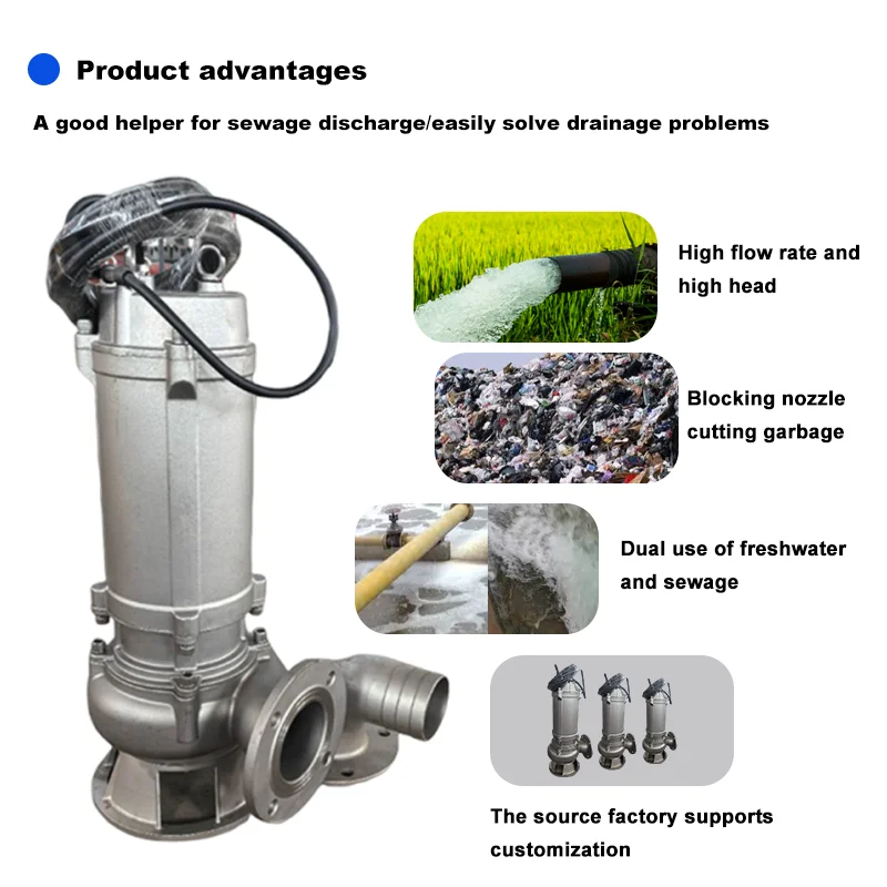 Bomba Sumergible de Acero Inox - Submersible Pump Sewage reseña y precio