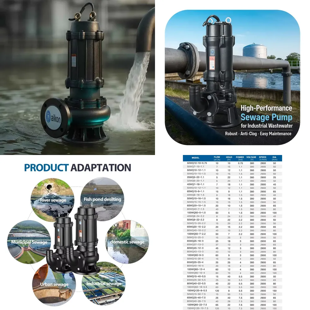Bomba sumergible para aguas re - Submersible Pump Sewage reseña y precio